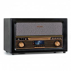 Auna Belle Epoque 1906 DAB, retro stereo systém, rádio, DAB rádio, UKW rádio, prehrávanie MP3, BT