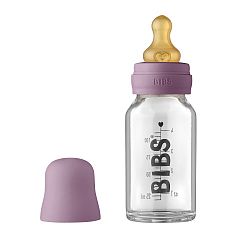 BIBS Baby Bottle sklenená fľaša 110ml, Mauve