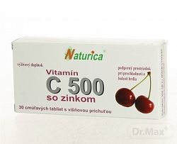 Nturicaa Vitamin C 500 mg se zinkem 30 tabliet