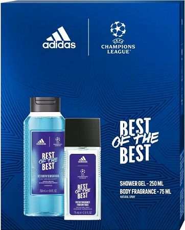 Adidas UEFA Champions League Best of The Best parfumovaný dezodorant 75 ml + sprchový gél 250 ml