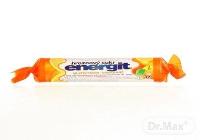 Energit hroznový cukor MULTIVITAMÍN, Pomaranč pastilky 17 ks (37,4 g)