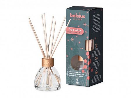 Slovakia Trend Difúzer Bolsius True Glow, rastlinný vosk, vôňa zimnej dreviny, 45 ml